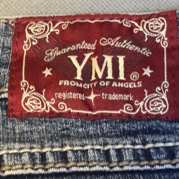 Vintage YMI Jeans Low Rise Flare Button Fly From City Of Angels Retro 1990s - Picture 5 of 7